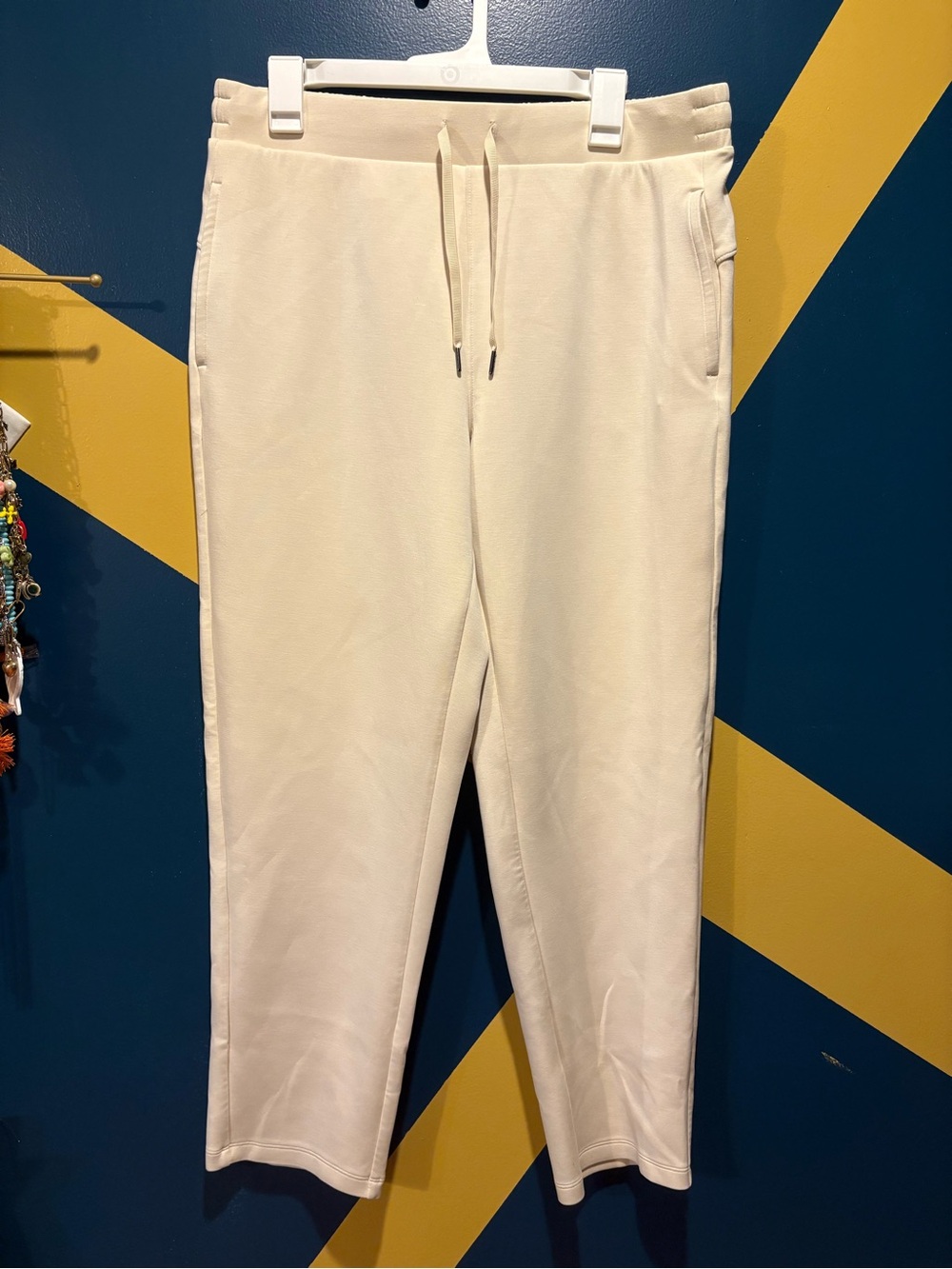 Members Mark Cream Straight Leg Lounge Pants NWOT